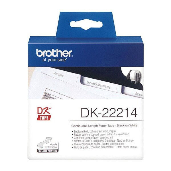 Brother Labels DK-22214, Premium Quality for POS Stations, 1 Roll