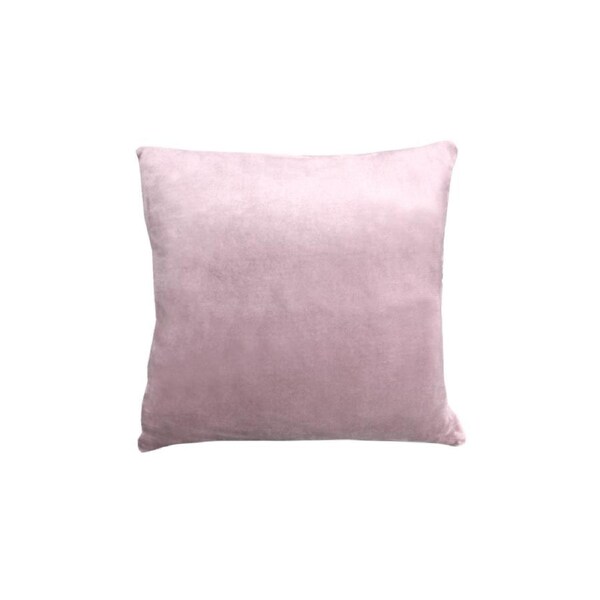 Alastairs Augusta Faux Mink Square Cushion Blush 43x43 cm Quilted Design