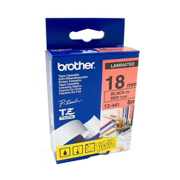 Brother Label Tape TZe-441, Premium Quality, for POS Stations, 18mm