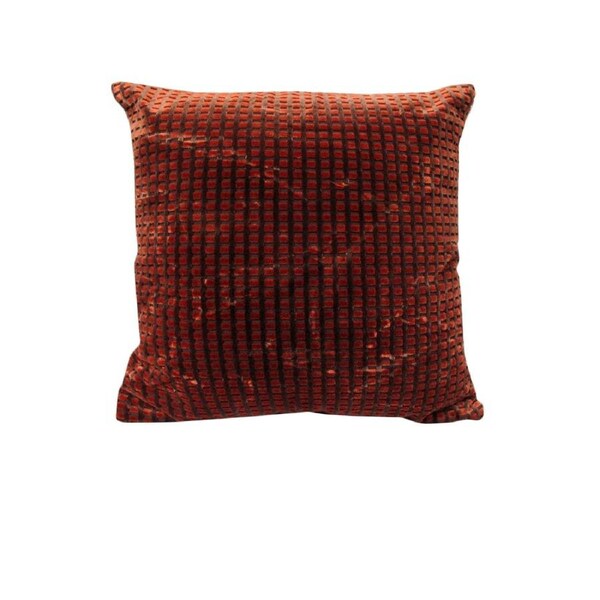 Rapee Cushion Cover - Orange Texture Design 43 x 43 cm, Soft Touch Fabric