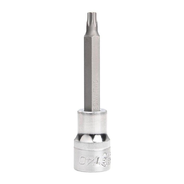 Kincrome Tamperproof Torx Bit Socket T40 100mm Chrome Vanadium Steel