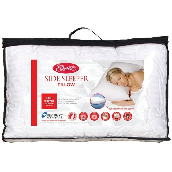 Easy Rest Side Sleeper Pillows - Gusseted, Ball Fibre, Machine Washable