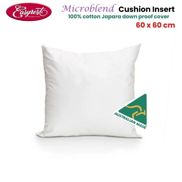 Easyrest Microblend Cushion Inserter 60 x 60cm - Hypoallergenic, Machine Washable