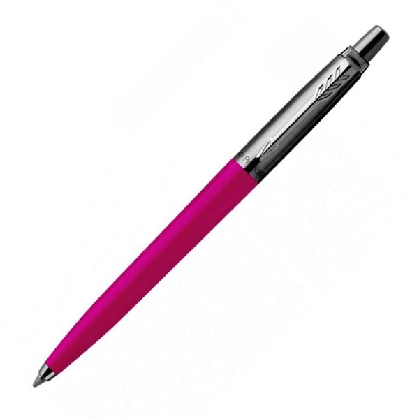 PARKER Jotter Ballpoint Pen - Medium Tip, Blue Ink, Magenta Barrel