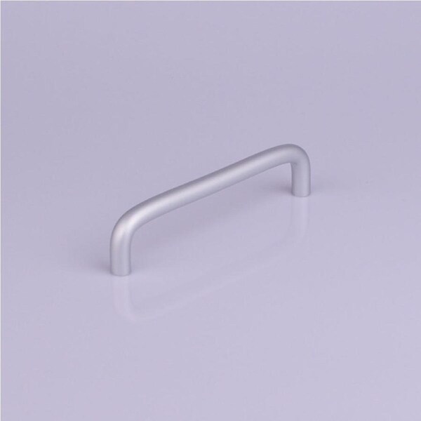 Aluminium Kitchen Cabinet Handle Pull 128mm, Modern European Style, Silver