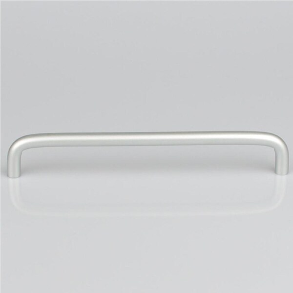 Aluminium Kitchen Cabinet Handles 192mm, Modern Stainless Steel Pull, Silver