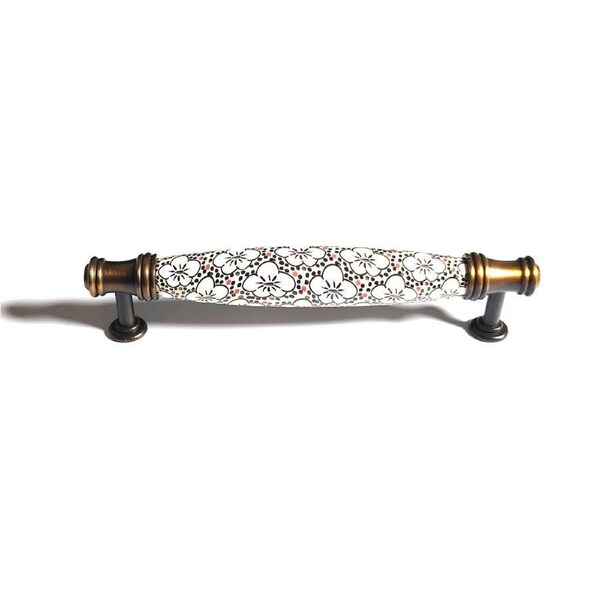 Ceramics Kitchen Cabinet Handles 128mm Modern Stainless Steel Pulls
