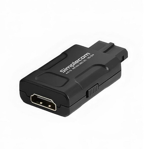 Simplecom HDMI Adapter for N64, GameCube, SNES - AV & S-Video to HDMI, 720p/1080p