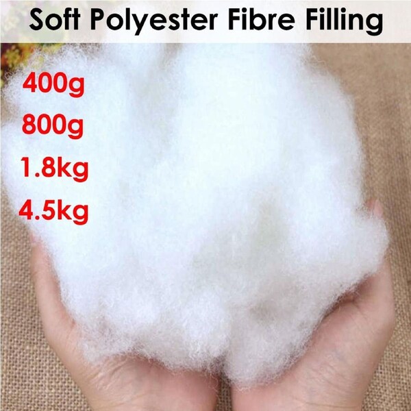 Soft Polyester Fiber Filling 4500g for Cushions, Pillows, Toys - Solid Colour