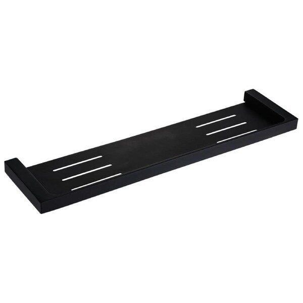 Mondella Matte Black Rumba Shower Shelf 450 x 110mm Metal Design