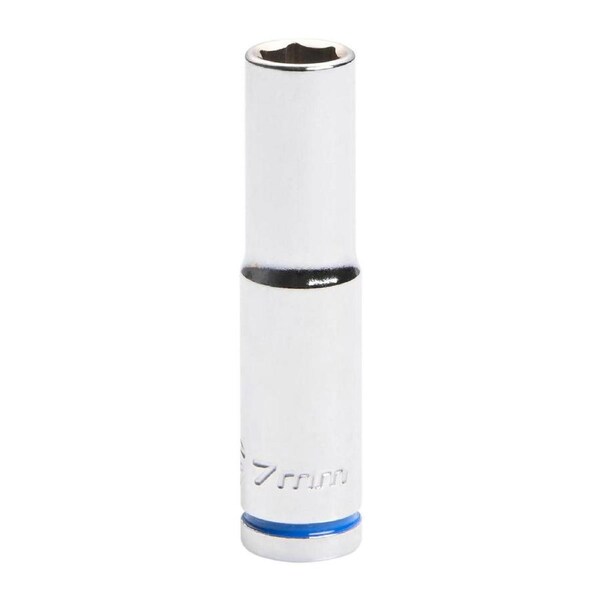 Kincrome 7mm Deep Socket - Chrome Vanadium Steel - Mirror Polish Finish