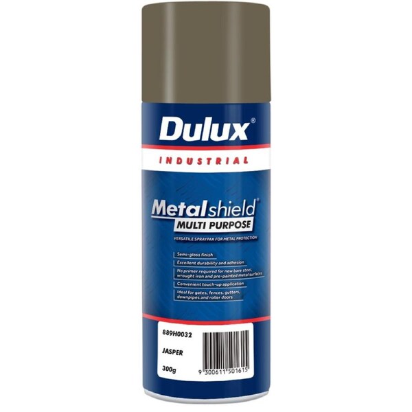 Dulux Metalshield Spray Paint Jasper 300g Semi-Gloss Durable Finish