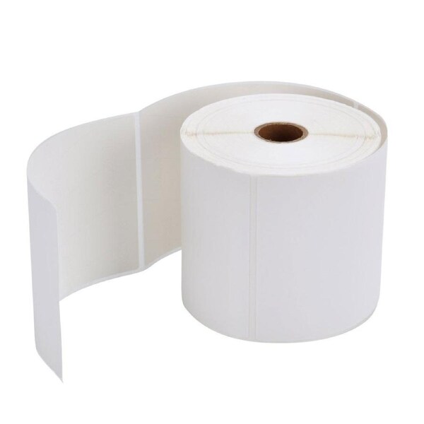 Direct Thermal Labels 102x150mm - 1 Roll x 400 Permanent Adhesive White Stickers