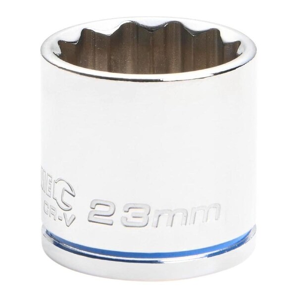 Kincrome 23mm 3/8 Drive Socket - Chrome Vanadium Steel - Rust Resistant