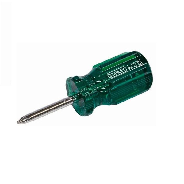 Stanley Phillips Stubby Screwdriver - 38mm - Alloy Steel - Impact Resistant