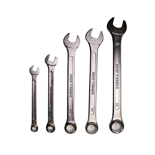 Craftright 5 Piece Spanner Set - Steel 8-17mm - Chrome Plated - Durable