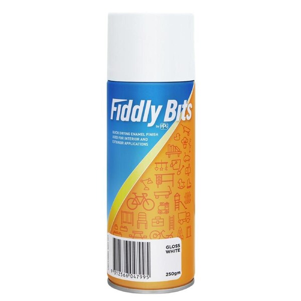 Fiddly Bits White Gloss Spray Paint 250g Oil Based Fast Drying
