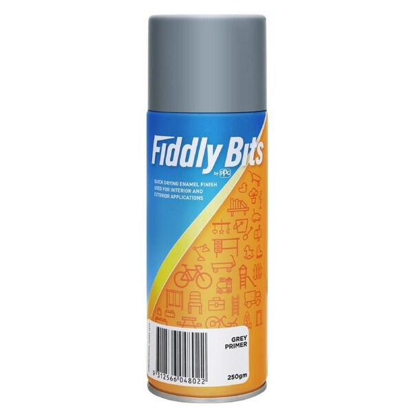 Fiddly Bits Grey Spray Paint - 250g Oil Based - Fast Drying - Gloss Finish