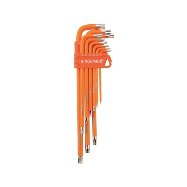 Kincrome 9 Piece Tamperproof Torx Wrench Set - Chrome Vanadium - Durable