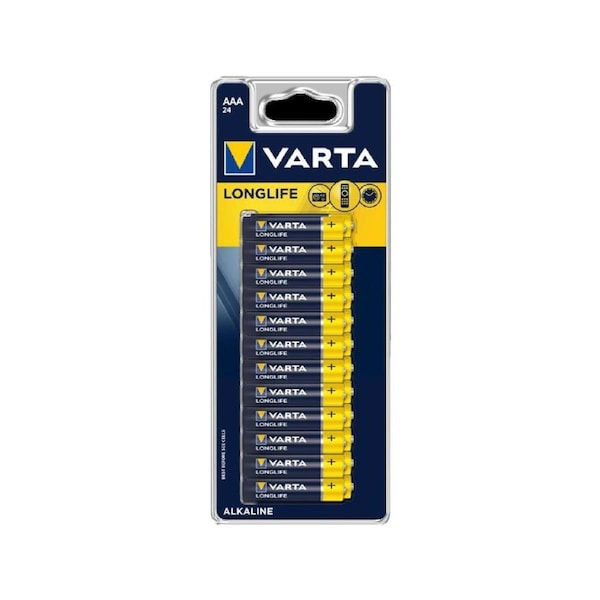 Varta AAA Alkaline Batteries - 24 Pack - Long Lasting - Cost Effective