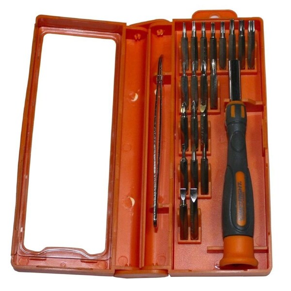 Craftright 20 Piece Precision Screwdriver Set - Metal - Storage Case