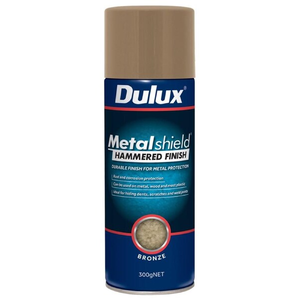 Dulux 300g Metalshield Hammered Finish Spray Paint Bronze