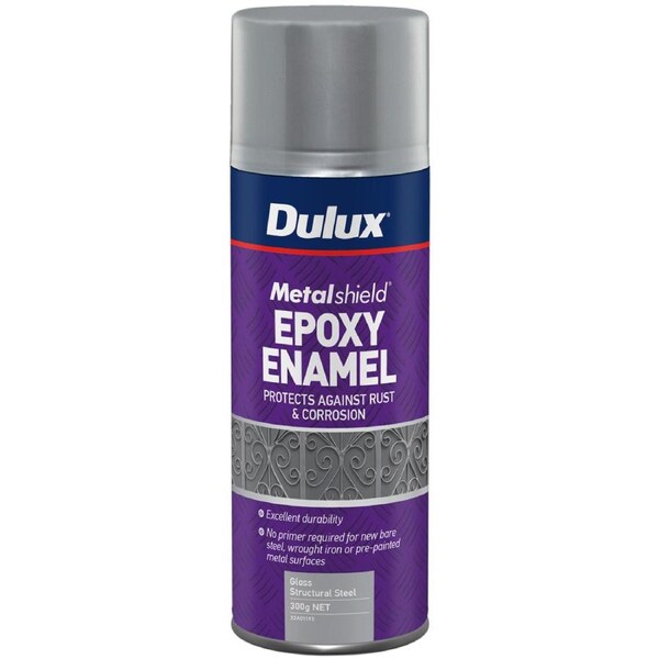 Dulux Metalshield 300g Epoxy Enamel Gloss Spray Paint Structural Steel