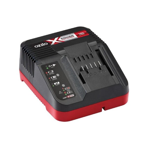 Ozito 18V Standard Charger - Wall Mountable - Plastic - Efficient Charging