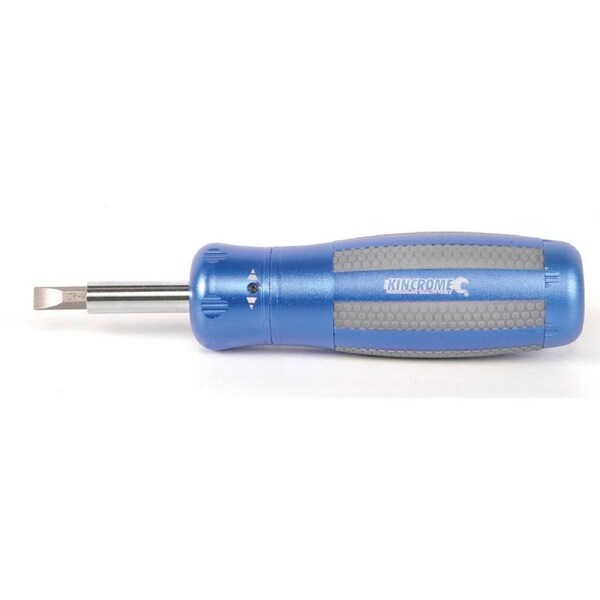 Kincrome 13-in-1 Ratcheting Screwdriver - Compact Aluminium - Non-Slip Grip
