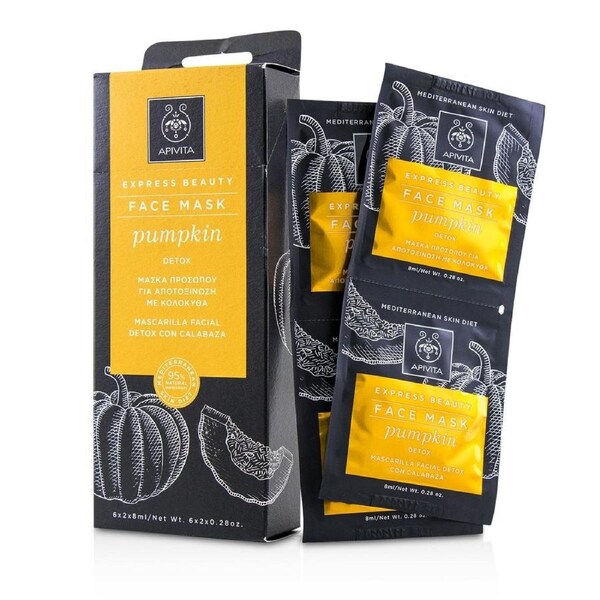 Apivita Express Beauty Face Mask with Pumpkin (Detox) 6x(2x8ml) 6x(2x8ml)
