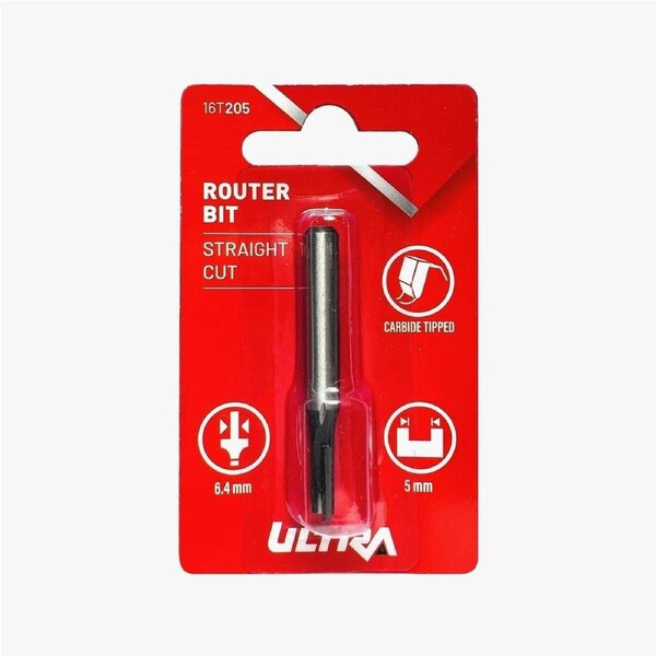 Ultra Router Bit - Straight 5mm - Tungsten Carbide - Durable