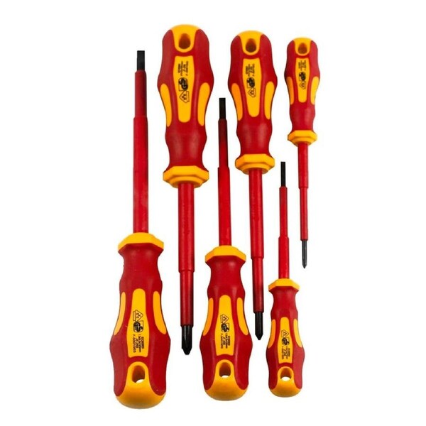 Craftright Insulated Screwdriver Set - 6 Piece - CR-V Steel - VDE Certified