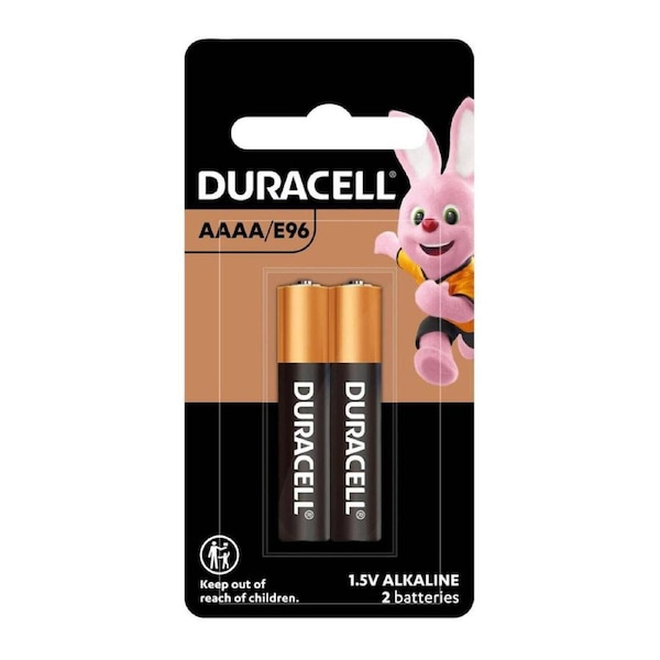 Duracell AAAA Batteries 2 Pack - 1.5V - Long-lasting Power - Compact Design