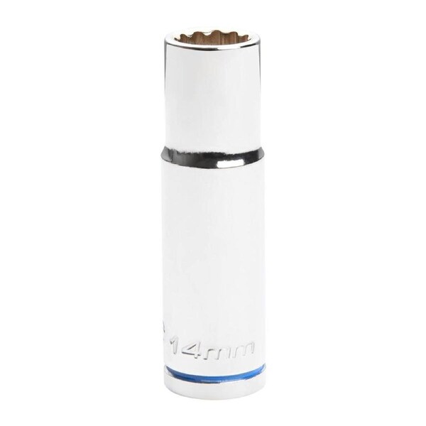 Kincrome Deep Socket - 14mm - Chrome Vanadium Steel - Rust Resistant