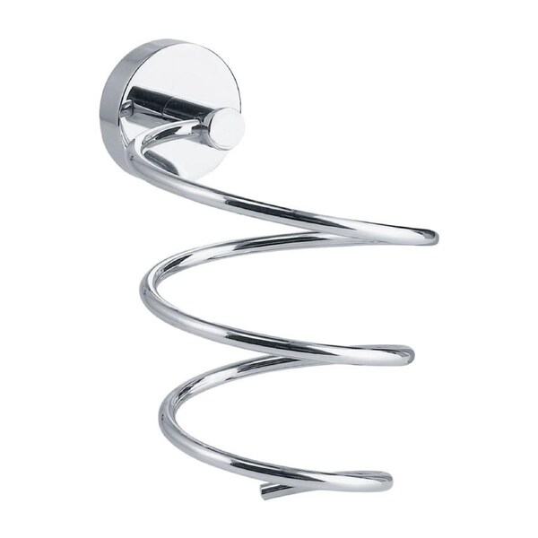 Tesa Smooz Hair Dryer Holder - Chrome - Self-Adhesive - 135mm x 100mm x 160mm