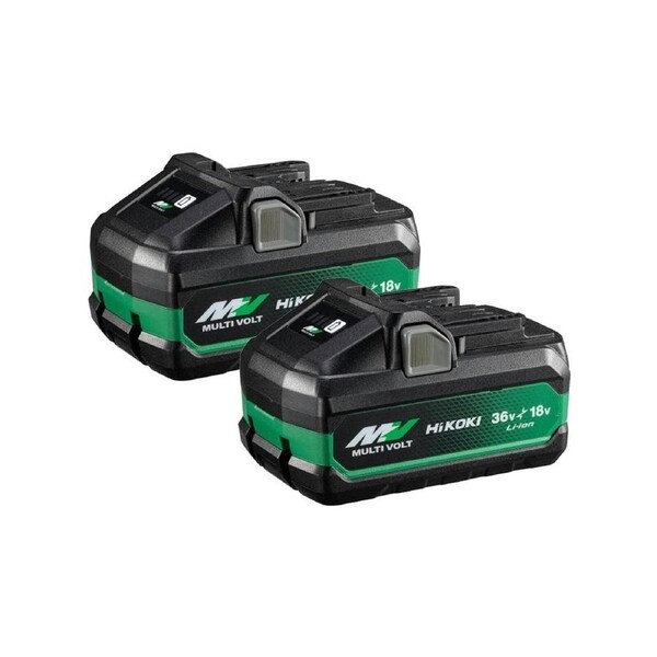Hikoki 18V 36V Multivolt Battery Twin Pack - 2 Batteries - 1.5kg - High Output