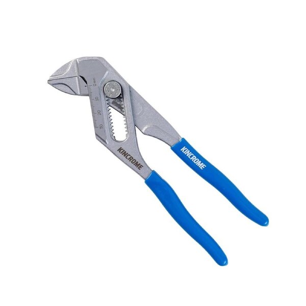 Kincrome 180mm 7 Adjustable Plier Wrench - 36mm Jaw Capacity - Chrome Vanadium