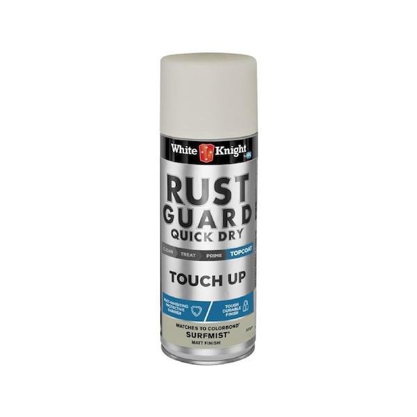 White Knight Rust Guard Spray Paint - 300g - Surfmist - Acrylic - Quick Drying