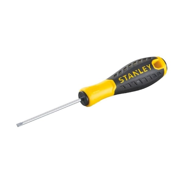 Stanley 3 x 75mm Standard Tip Screwdriver - Yellow - Ergonomic Design
