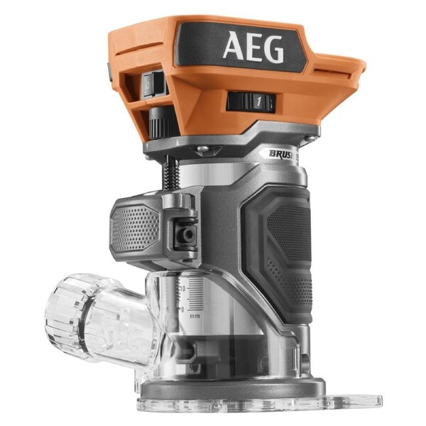 AEG 18V Brushless Trim Router Skin Only - 1/4" - 100mm x 180mm - Precision Routing