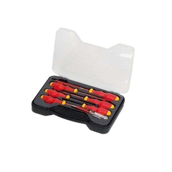 Stanley 7 Piece VDE Screwdriver Set - 240mm x 60mm x 320mm - Orange