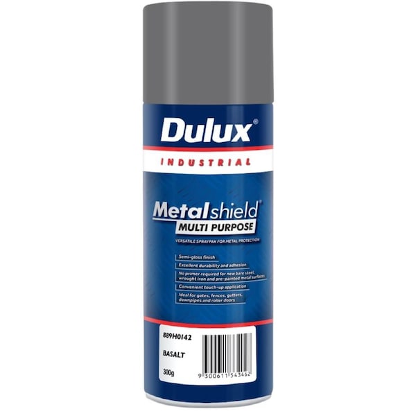 Dulux Metalshield Spray Paint 300g - Multipurpose - Satin Basalt