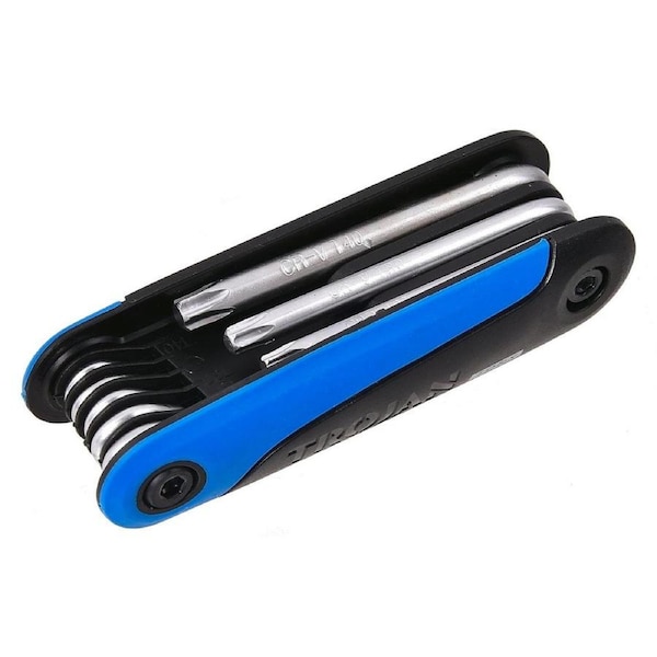 Trojan 8 Piece Torx Hex Key Set - Chrome Vanadium Steel - T9 to T40 - 43mm x 42mm x 185mm