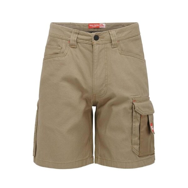 Hard Yakka Khaki Legends Cargo Shorts 107R - Durable - Relaxed Fit - Multiple Pockets