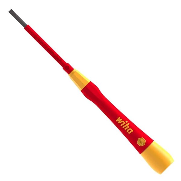 Wiha Precision Screwdriver - 3.0 x 65mm - CVM Steel - VDE Certified