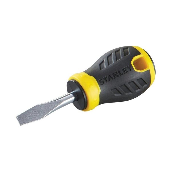 Stanley 6 5 x 40mm Standard Tip Screwdriver - Yellow - Ergonomic Handle