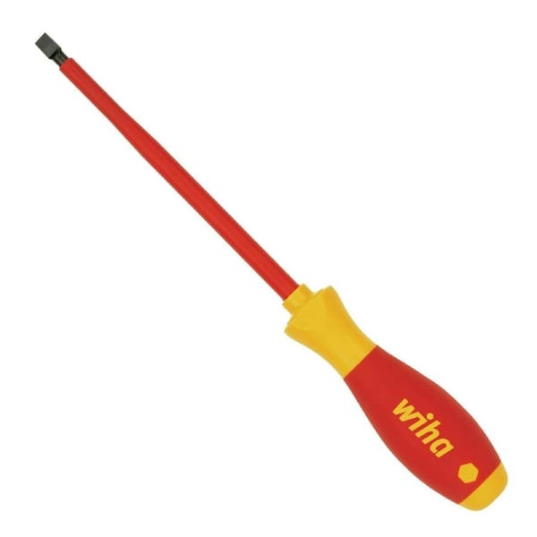 Wiha Flat Screwdriver - 2.5 x 75mm - Chrome-Vanadium Steel - Insulated
