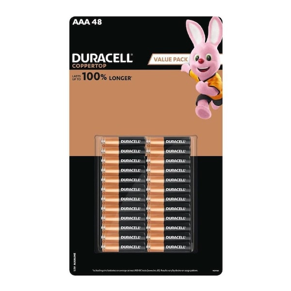 Duracell Coppertop Batteries - AAA - Alkaline - Long Lasting Power