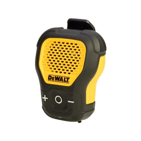 Dewalt Jobsite Pro Wearable Speaker Microphone - Bluetooth - 10-Hour Battery - IP56 Water Resistant