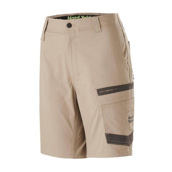 Hard Yakka Raptor Mid Shorts Size 10 - Desert - Durable - Comfortable
